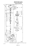 GEARCASE Diagram and Parts List for LA6400XPW3  Whirlpool Washer