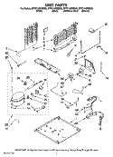 UNIT PARTS Diagram and Parts List for MTF2142MES00  Whirlpool Refrigerator