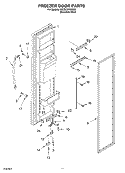 FREEZER DOOR PARTS Diagram and Parts List for KSCS25FKSS00  KitchenAid Refrigerator