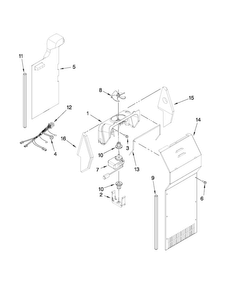 Air Flow Parts Diagram and Parts List for 10659912703  Kenmore Refrigerator