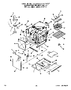 Body Diagram and Parts List for 2354*3A  Roper Range