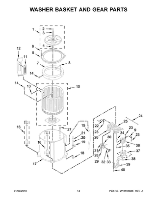 Part Location Diagram of W11187713 Whirlpool ADAPTER