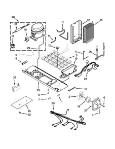 Unit Parts Diagram and Parts List for WRS950SIAM01  Whirlpool Refrigerator