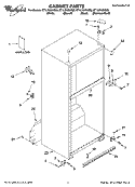 CABINET PARTS Diagram and Parts List for ET1LFKXKQ08  Whirlpool Refrigerator
