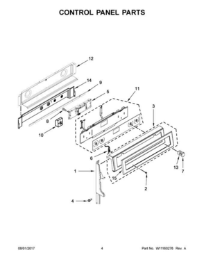 Part Location Diagram of W11156487 Whirlpool KNOB