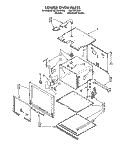 LOWER OVEN Diagram and Parts List for RB170PXYQ5  Whirlpool Wall Oven