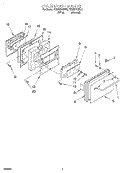 Part Location Diagram of 4389405 Whirlpool Insulator, Door (White)