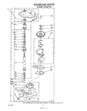 GEARCASE Diagram and Parts List for LA7680XTF0  Whirlpool Washer