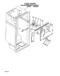 LINER Diagram and Parts List for RT18BKXBL01  Roper Refrigerator