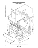 FRAME AND TANK Diagram and Parts List for 4KUDS220T2  KitchenAid Dishwasher