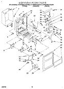 DISPENSER FRONT Diagram and Parts List for KTRS25QAAL00  KitchenAid Refrigerator