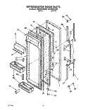 REFRIGERATOR DOOR Diagram and Parts List for 8ED22DQXAN00  Whirlpool Refrigerator