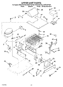 UPPER UNIT PARTS Diagram and Parts List for KSSS42QKT02  KitchenAid Refrigerator