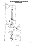 BRAKE AND DRIVE TUBE Diagram and Parts List for LA5000XPW0  Whirlpool Washer