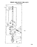 BRAKE AND DRIVE TUBE Diagram and Parts List for LA5591XPW4  Whirlpool Washer