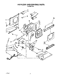 AIR FLOW AND CONTROL Diagram and Parts List for R511  Whirlpool Air Conditioner