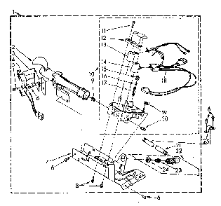 694670 Burner Assembly Diagram and Parts List for LG7801XSN1  Whirlpool Dryer