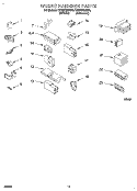 WIRING HARNESS Diagram and Parts List for CAW2762AW0  Whirlpool Washer