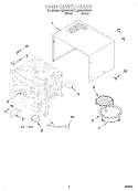 OVEN CAVITY Diagram and Parts List for MC8131XEQ1  Whirlpool Wall Oven
