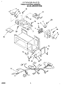 INTERIOR, LIT/OPTIONAL Diagram and Parts List for MH6110XBQ4  Whirlpool Microwave