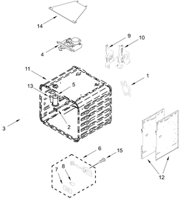 Oven Parts (30 In) Diagram and Parts List for KFDC558JAV03  Whirlpool Range