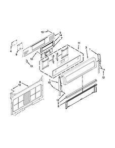 Control Panel Parts Diagram and Parts List for KGRS308BSS2  KitchenAid Range