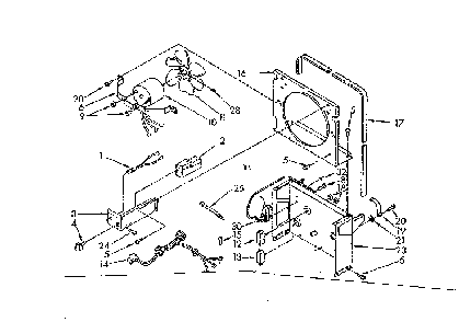 Air Flow And Control Parts Diagram and Parts List for 42855301  Whirlpool Dehumidifier
