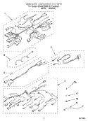 WIRING HARNESS Diagram and Parts List for KESS300BAL0  KitchenAid Range