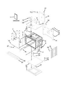Oven Parts Diagram and Parts List for KEBK101BSS01  KitchenAid Wall Oven
