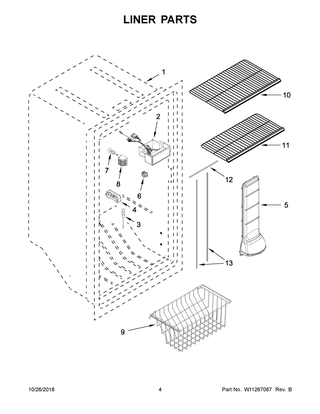 Part Location Diagram of W11293207 Whirlpool BASKET