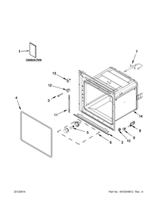 Oven Parts Diagram and Parts List for WOS52EM4AS00  Whirlpool Wall Oven