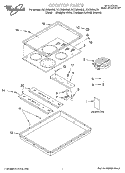 SECTION Diagram and Parts List for RCC3024GZ2  Whirlpool Cooktop