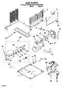 UNIT PARTS Diagram and Parts List for ET8WTEXMT01  Whirlpool Refrigerator
