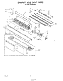 EXHAUST AND LIGHT Diagram and Parts List for MH6600XM0  Whirlpool Microwave