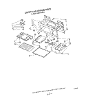CAVITY AND STIRRER Diagram and Parts List for KHMS105WWH0  KitchenAid Microwave
