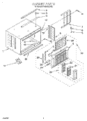 CABINET Diagram and Parts List for BPAC0830AS2  KitchenAid Air Conditioner