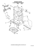 FRAME PARTS Diagram and Parts List for GC900QPPQ4  Whirlpool Trash Compactor