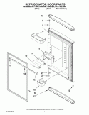 REFRIGERATOR DOOR PARTS Diagram and Parts List for WRT779REYM00  Whirlpool Refrigerator