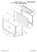 DOOR, LIT/OPTIONAL Diagram and Parts List for FEP330GQ1  Roper Range