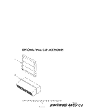 LIT/OPTIONAL WALL CAP Diagram and Parts List for SC8900EMH0  Whirlpool Cooktop