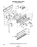 CONTROL PANEL Diagram and Parts List for RJE395PW0  Whirlpool Range