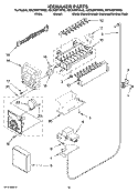 ICEMAKER PARTS, OPTIONAL PARTS (NOT INCLUDED) Diagram and Parts List for KSCS23FTMS02  KitchenAid Refrigerator