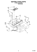 CONTROL PANEL PARTS Diagram and Parts List for KUIC18NNTS1  KitchenAid Ice Maker
