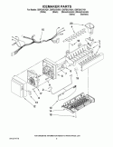 ICEMAKER PARTS Diagram and Parts List for GI0FSAXVA01  Whirlpool Refrigerator