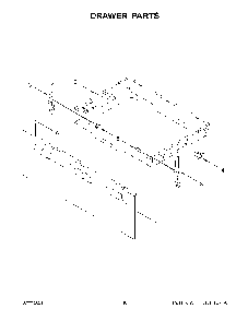 06 - Drawer Parts Diagram and Parts List for YWFE505W0JW1  Whirlpool Range
