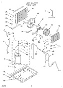 UNIT, LITERATURE Diagram and Parts List for RA81K0  Whirlpool Air Conditioner