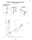WATER SYSTEM (NON-SUDS ONLY) Diagram and Parts List for LA3800XPW1  Whirlpool Washer