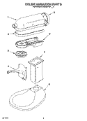 COLOR VARIATION PARTS Diagram and Parts List for KSM50HDPBK0  KitchenAid Mixer