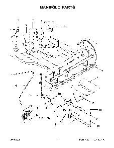 Manifold Parts Diagram and Parts List for KFGG504KPS1  KitchenAid Range