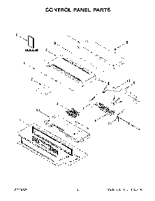 Control Panel Parts Diagram and Parts List for KODE507ESS21  KitchenAid Wall Oven